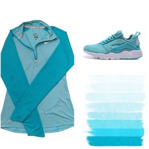 💍 Tiffany Blue Nike Dri-Fit Half Zip
